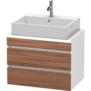 Duravit DuraStyle vanity unit DS530607918 70 x 47.8 cm, natural walnut / matt white, for console, 2 drawers