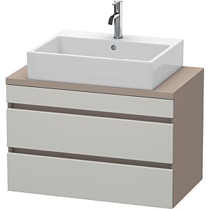 Duravit DuraStyle Waschtisch-Unterschrank DS530700743 80 x 47,8 cm, betongrau/basalt matt, für Konsole, 2 Schubkästen