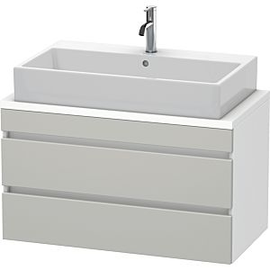 Duravit DuraStyle vasque DS530800718 90 x 47,8 cm, gris béton / blanc mat, pour console, 2 tiroirs