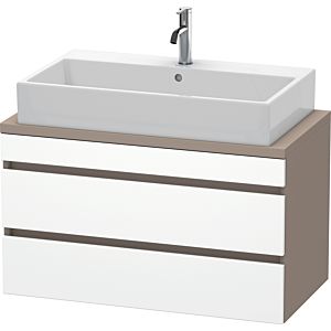 Duravit DuraStyle vanity unit DS530801843 90 x 47.8 cm, matt white / matt basalt, for console, 2 drawers