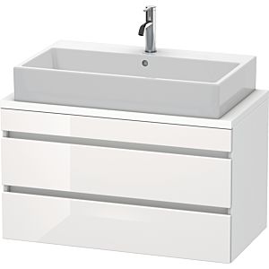 Duravit DuraStyle vanity unit DS530802218 90 x 47.8 cm, white high gloss / white matt, for console, 2 drawers