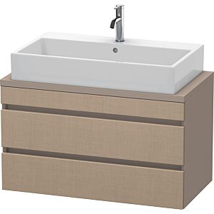 Duravit DuraStyle vanity unit DS530807543 90 x 47.8 cm, linen / matt basalt, for console, 2 drawers