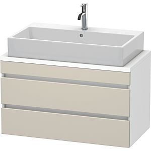 Duravit DuraStyle vanity unit DS530809118 90 x 47.8 cm, taupe / matt white, for console, 2 drawers