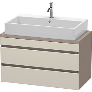 Duravit DuraStyle Waschtisch-Unterschrank DS530809143 90 x 47,8 cm, taupe/basalt matt, für Konsole, 2 Schubkästen