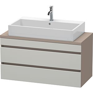 Duravit DuraStyle Waschtisch-Unterschrank DS530900743 100 x 47,8 cm, betongrau/basalt matt, für Konsole, 2 Schubkästen