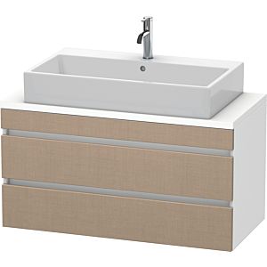 Duravit DuraStyle Waschtisch-Unterschrank DS530907518 100 x 47,8 cm, leinen/weiß matt, für Konsole, 2 Schubkästen