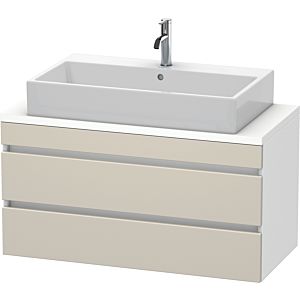 Duravit DuraStyle vasque DS530909118 100 x 47,8 cm, taupe / blanc mat, pour console, 2 tiroirs