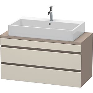 Duravit DuraStyle vanity unit DS530909143 100 x 47.8 cm, taupe / basalt matt, for console, 2 drawers