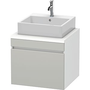 Duravit DuraStyle vasque DS531000718 60 x 54,8 cm, gris béton / blanc mat, pour console, coulissant 2000