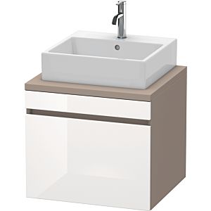 Duravit DuraStyle vanity unit DS531002243 60 x 54.8 cm, white high gloss / basalt matt, for console, 2000 pull-out