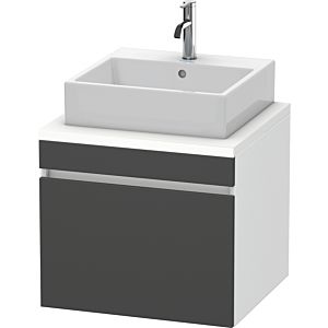 Duravit DuraStyle vanity unit DS531004918 60 x 54.8 cm, matt graphite / matt white, for console, 2000 pull-out