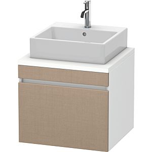 Duravit DuraStyle vasque DS531007518 60 x 54,8 cm, lin / blanc mat, pour console, coulissant 2000