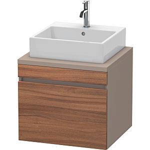 Duravit DuraStyle Waschtisch-Unterschrank DS531007943 60 x 54,8 cm, nussbaum natur/basalt matt, für Konsole, 1 Auszug