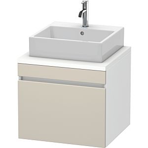 Duravit DuraStyle vanity unit DS531009118 60 x 54.8 cm, taupe / matt white, for console, 2000 pull-out