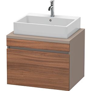 Duravit DuraStyle Waschtisch-Unterschrank DS531107943 70 x 54,8 cm, nussbaum natur/basalt matt, für Konsole, 1 Auszug