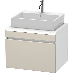 Duravit DuraStyle Waschtisch-Unterschrank DS531109118 70 x 54,8 cm, taupe/weiß matt, für Konsole, 1 Auszug