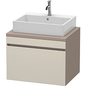 Duravit DuraStyle vanity unit DS531109143 70 x 54.8 cm, taupe / basalt matt, for console, 2000 pull-out