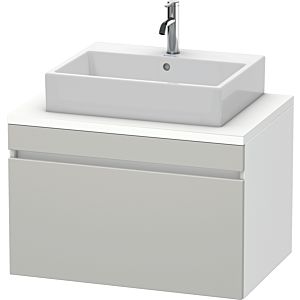 Duravit DuraStyle vanity unit DS531200718 80 x 54.8 cm, concrete gray / matt white, for console, 2000 pull-out