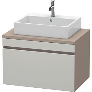 Duravit DuraStyle vasque DS531200743 80 x 54,8 cm, gris béton / basalte mat, pour console, coulissant 2000