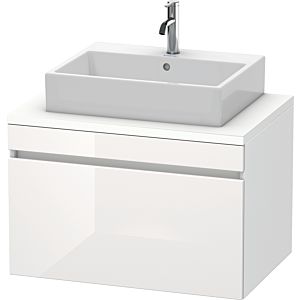 Duravit DuraStyle vasque DS531202218 80 x 54,8 cm, blanc brillant / blanc mat, pour console, coulissant 2000
