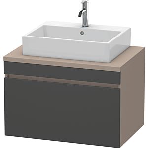 Duravit DuraStyle vanity unit DS531204943 80 x 54.8 cm, matt graphite / matt basalt, for console, 2000 pull-out