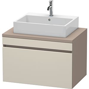 Duravit DuraStyle vanity unit DS531209143 80 x 54.8 cm, taupe / basalt matt, for console, 2000 pull-out