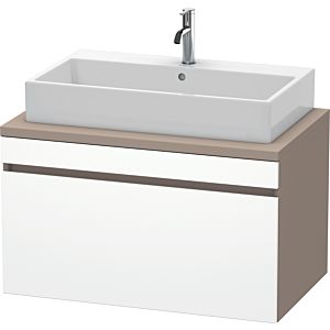 Duravit DuraStyle Waschtisch-Unterschrank DS531301843 90 x 54,8 cm, weiß matt/basalt matt, für Konsole, 1 Auszug