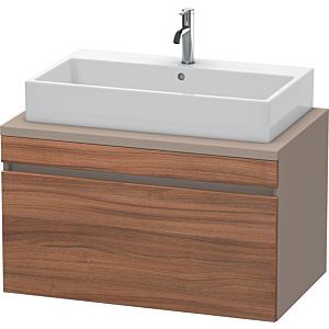 Duravit DuraStyle vasque match0 DS531307943 90 x 54,8 cm, noyer naturel / basalte mat, pour console, coulissant 2000
