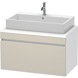 Duravit DuraStyle Waschtisch-Unterschrank DS531309118 90 x 54,8 cm, taupe/weiß matt, für Konsole, 1 Auszug