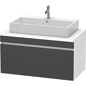 Duravit DuraStyle vanity unit DS531404918 100 x 54.8 cm, matt graphite / matt white, for console, 2000 pull-out