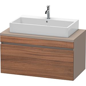 Duravit DuraStyle vanity unit DS531407943 100 x 54.8 cm, natural walnut / matt basalt, for console, 2000 pull-out