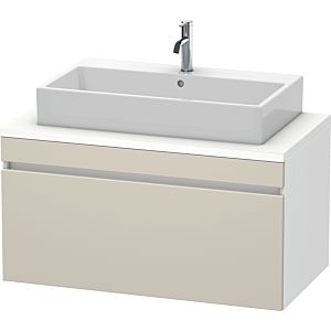 Duravit DuraStyle vanity unit DS531409118 100 x 54.8 cm, taupe / matt white, for console, 2000 pull-out