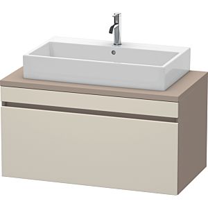 Duravit DuraStyle vanity unit DS531409143 100 x 54.8 cm, taupe / basalt matt, for console, 2000 pull-out