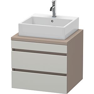 Duravit DuraStyle vanity unit DS531500743 60 x 54.8 cm, concrete gray / basalt matt, for console, 2 drawers