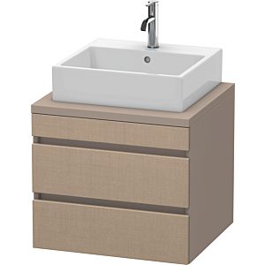 Duravit DuraStyle Waschtisch-Unterschrank DS531507543 60 x 54,8 cm, leinen/basalt matt, für Konsole, 2 Schubkästen