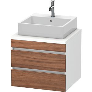 Duravit DuraStyle vasque DS531507918 60 x 54,8 cm, blanc naturel / match2 mat, pour console, 2 tiroirs