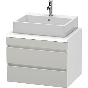 Duravit DuraStyle Waschtisch-Unterschrank DS531600718 70 x 54,8 cm, betongrau/weiß matt, für Konsole, 2 Schubkästen
