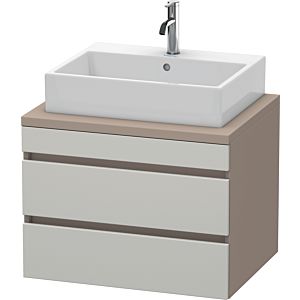 Duravit DuraStyle vanity unit DS531600743 70 x 54.8 cm, concrete gray / basalt matt, for console, 2 drawers