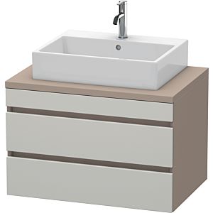 Duravit DuraStyle vanity unit DS531700743 80 x 54.8 cm, concrete gray / basalt matt, for console, 2 drawers