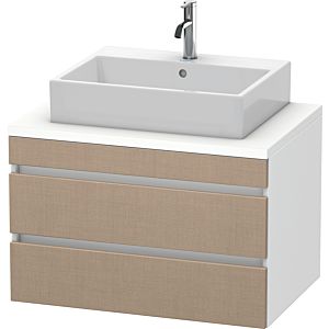 Duravit DuraStyle vanity unit DS531707518 80 x 54.8 cm, linen / matt white, for console, 2 drawers