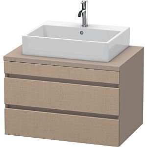 Duravit DuraStyle vasque DS531707543 80 x 54,8 cm, lin / basalte mat, pour console, 2 tiroirs