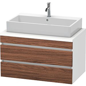Duravit DuraStyle vanity unit DS531802118 90 x 54.8 cm, dark walnut / matt white, for console, 2 drawers
