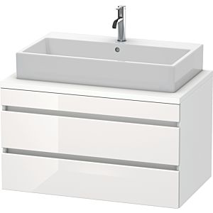 Duravit DuraStyle vasque DS531802218 90 x 54,8 cm, blanc brillant / blanc mat, pour console, 2 tiroirs