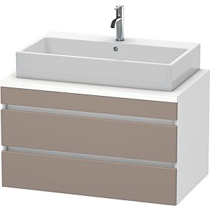 Duravit DuraStyle vanity unit DS531804318 90 x 54.8 cm, basalt matt / white matt, for console, 2 drawers
