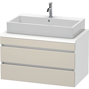 Duravit DuraStyle vanity unit DS531809118 90 x 54.8 cm, taupe / matt white, for console, 2 drawers