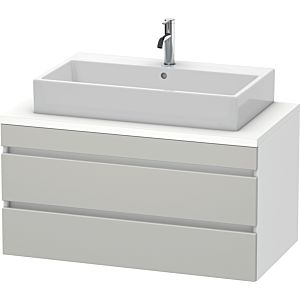 Duravit DuraStyle vanity unit DS531900718 100 x 54.8 cm, concrete gray / matt white, for console, 2 drawers