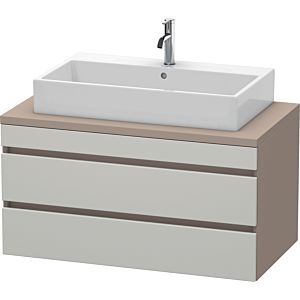 Duravit DuraStyle vanity unit DS531900743 100 x 54.8 cm, concrete gray / basalt matt, for console, 2 drawers