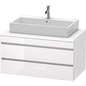 Duravit DuraStyle vasque DS531902218 100 x 54,8 cm, blanc brillant / blanc mat, pour console, 2 tiroirs