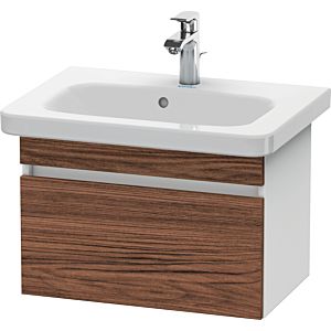 Duravit DuraStyle vanity unit DS637902118 58 x 36.8 cm, dark walnut / matt white, 2000 pull-out