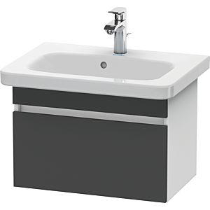 Duravit DuraStyle vasque DS637904918 58 x 36,8 cm, graphite mat / blanc mat, coulissant 2000